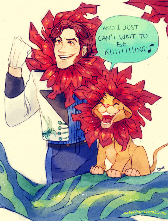19. Hans (Frozen) and Simba (The Lion King)