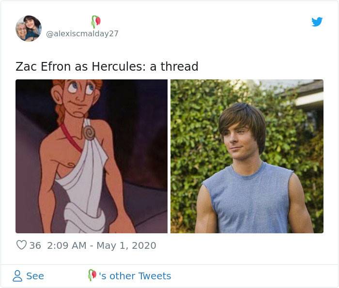 Zac Efron as Hercules