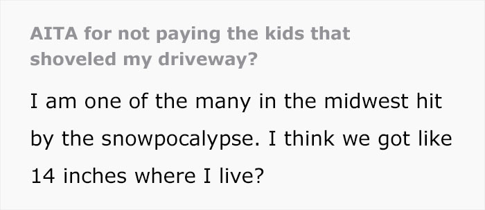 The story starts with a snowpocalypse