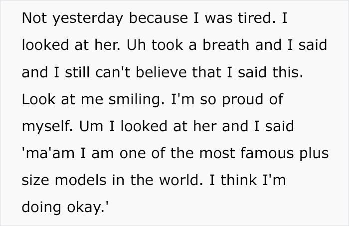 She decided to unleash her pettiness in return.