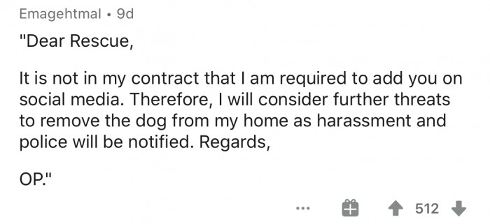 Collage of commenters reacting to animal rescue controversy and confiscation threat