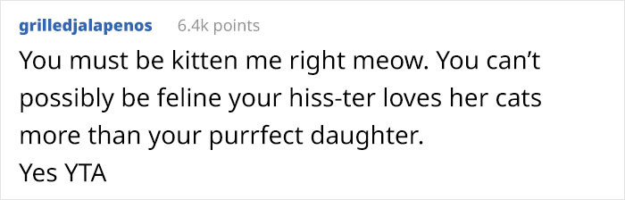 Some puns were also featured, but, to be honest, OP was asking for it...