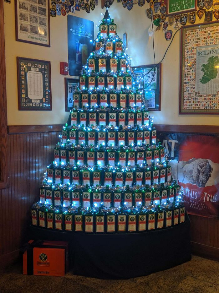 Employees Decorated Christmas Trees At Their Workplaces To Fit Their