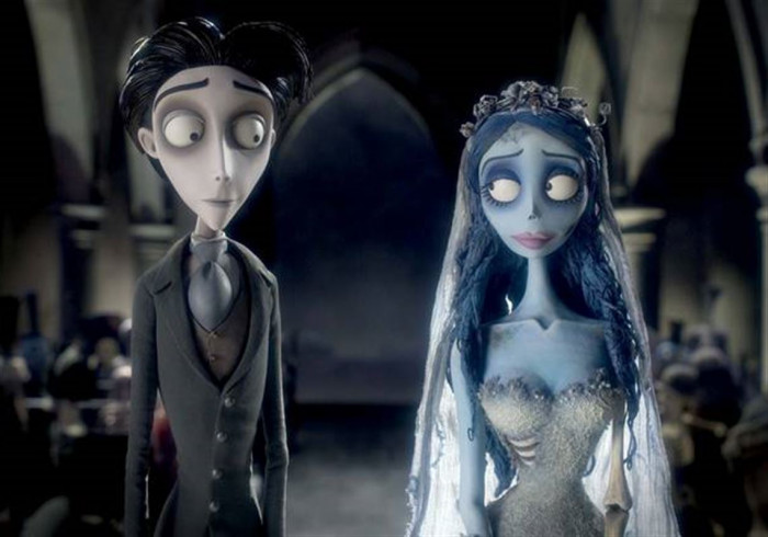 In the film Corpse Bride, Victor and Vicrtoria's marriage is arranged but when Victor fumbles rehearsal he goes to a nearby forrest to practice his vows.
