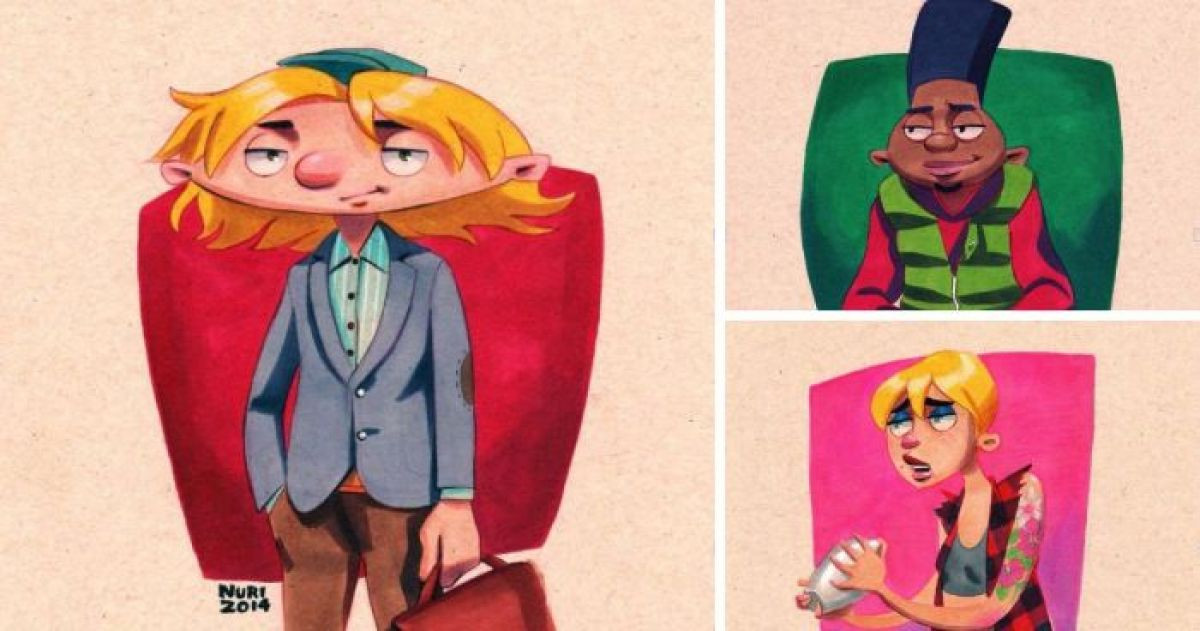 What The Characters On "Hey Arnold" Would Look Like, All Grown Up...