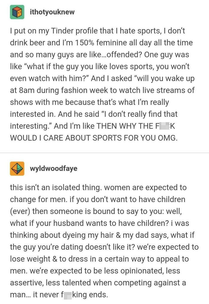 They just keep finding new ways to make us feel bad for our decisions