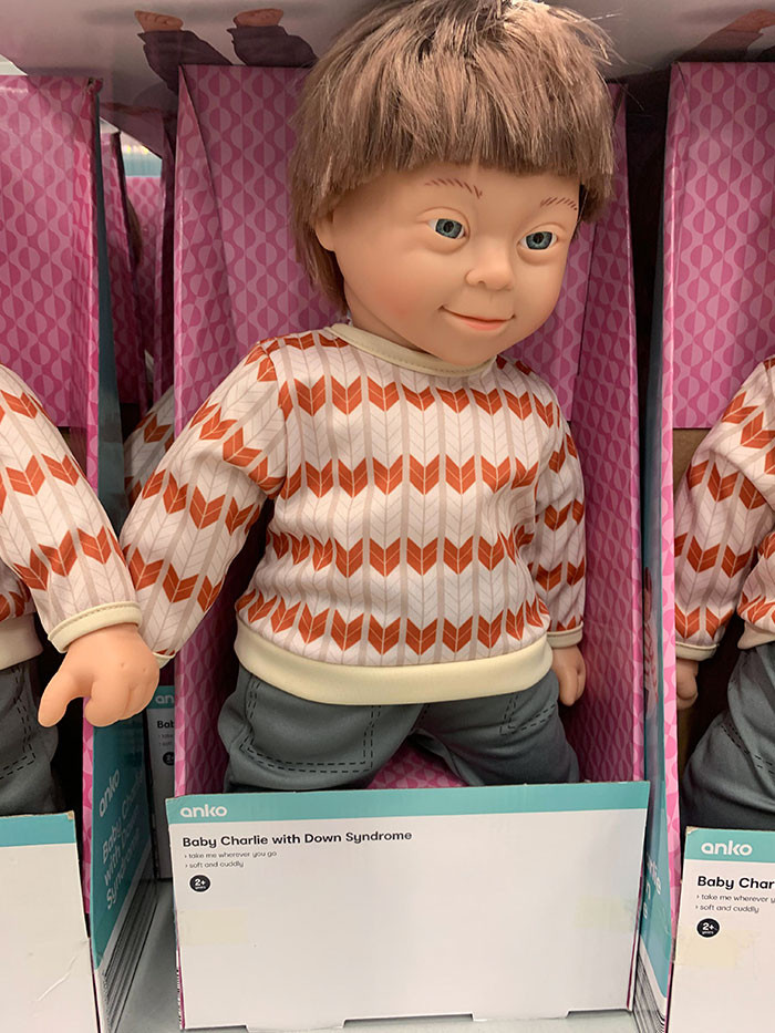 29. A doll with Down's syndrome