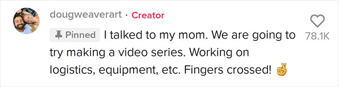 They do have future plans to share mom's husband lessons