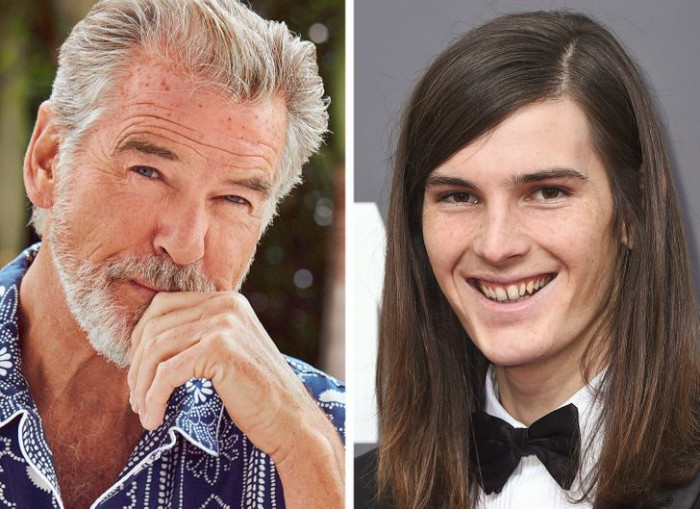 15. Pierce Brosnan and his son, Dylan Brosnan