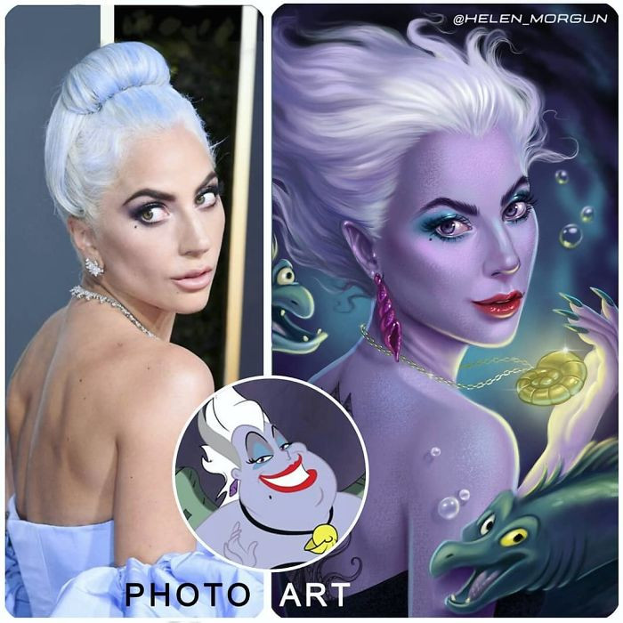 Lady Gaga as Ursula from The Little Mermaid