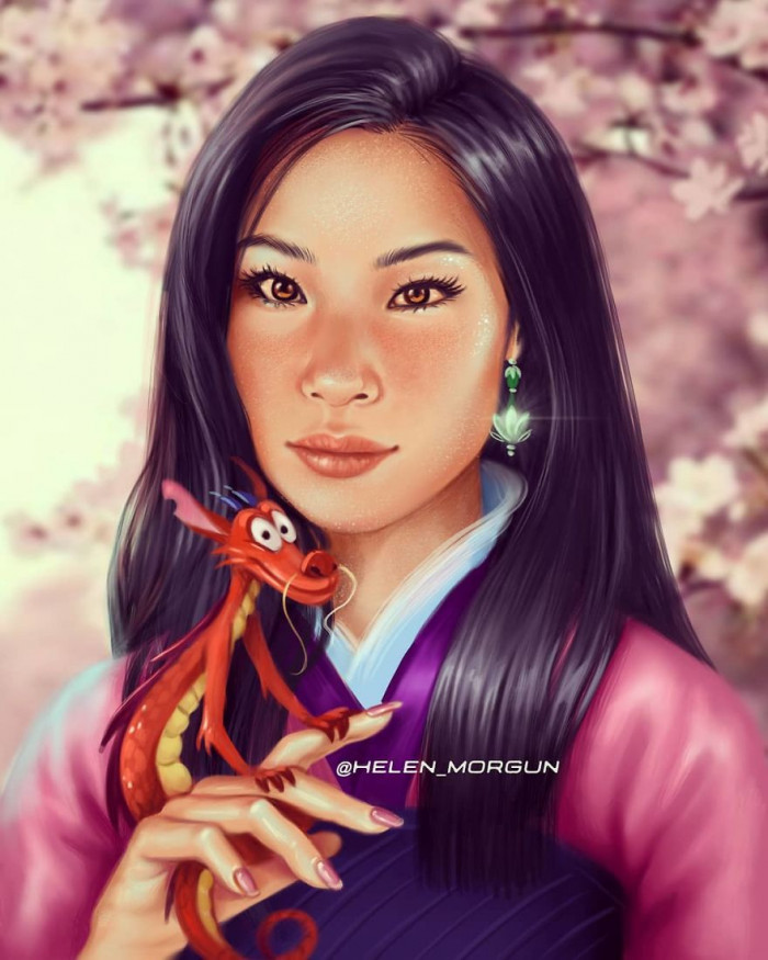 #3 Lucy Liu As Mulan