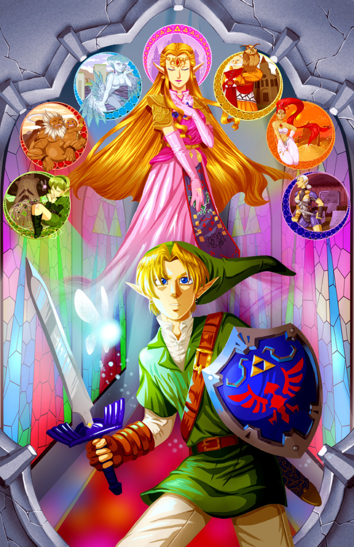 3. Check out this colorful Zelda Fan Art, too!