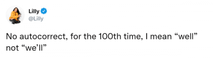 We aren't doing anything together, autocorrect