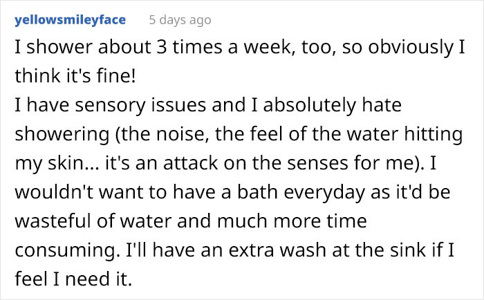 I absolutely hate showering