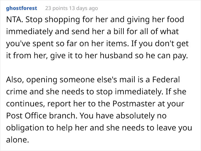 Stop shopping and send her a bill already