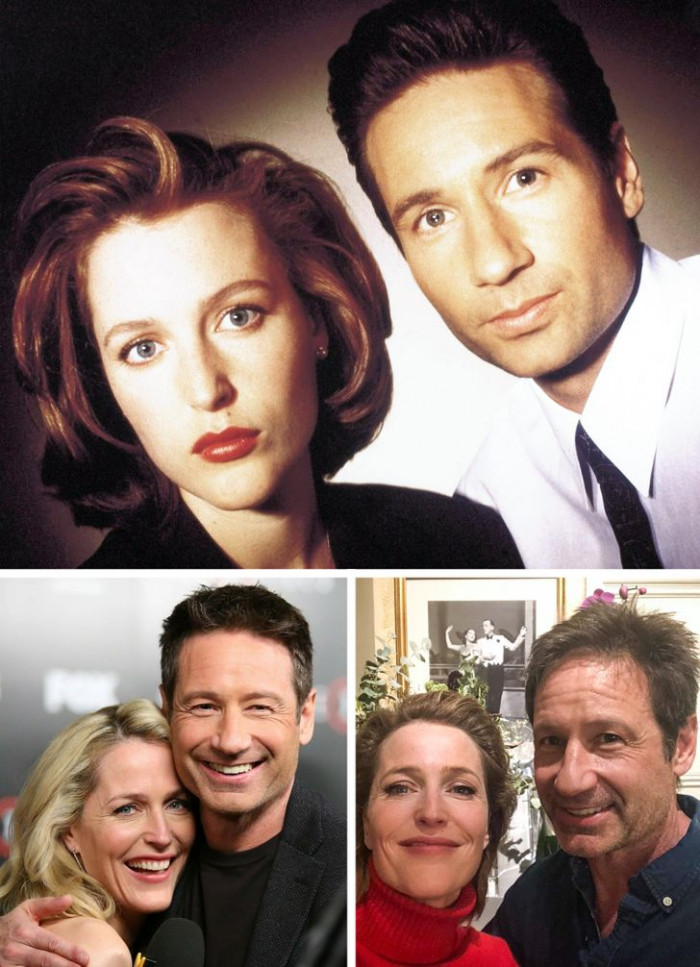 3. Gillian Anderson and David Duchovny played Scully and Mulder in the X-Files and were definitely one of the most famous partnerships on TV.