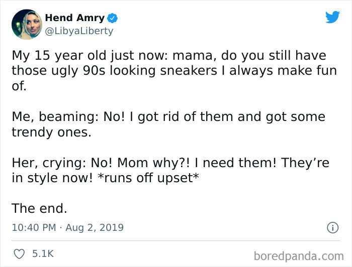 #11 Pro Tip to Parents: Never Throw Your Old Stuff Away Because It WILL Be in Trend Again Someday