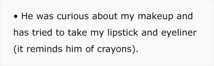 Not the make-up. Doesn't he know that's for *checks notes* women and the gays? Um, okay. 