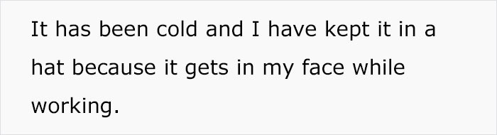 It's so cold outside