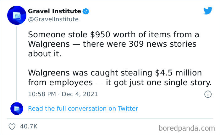 14. When they do it, it's not theft.