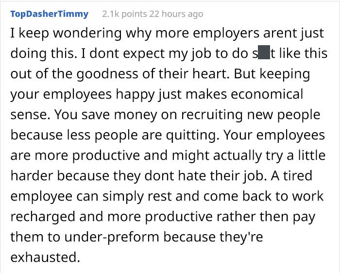 More employers should do this...