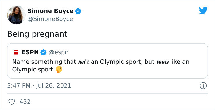 7. Being pregnant should be an Olympic sport.