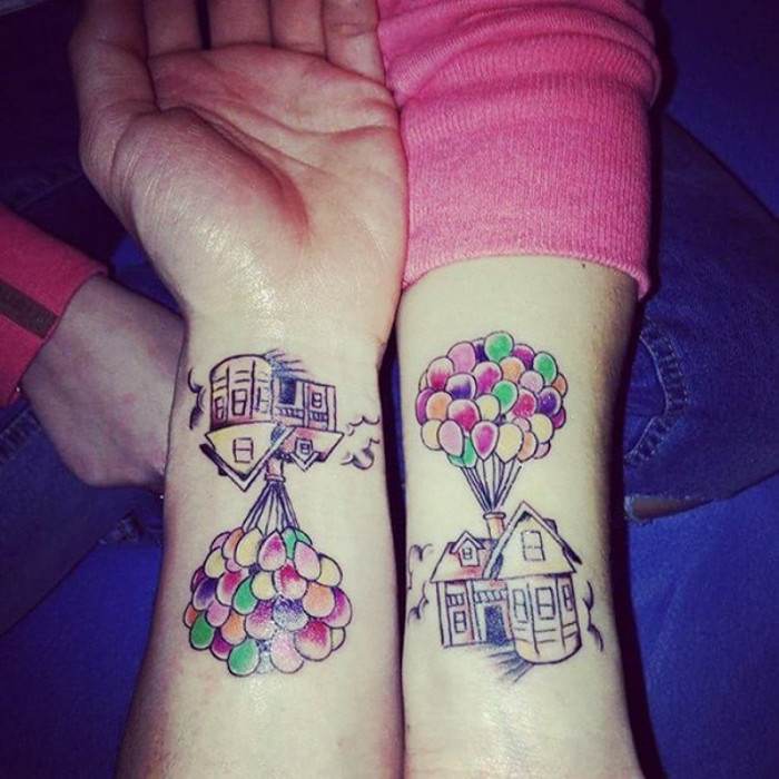  Up couple tattoo