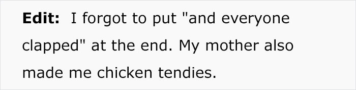 I got chicken tenders too