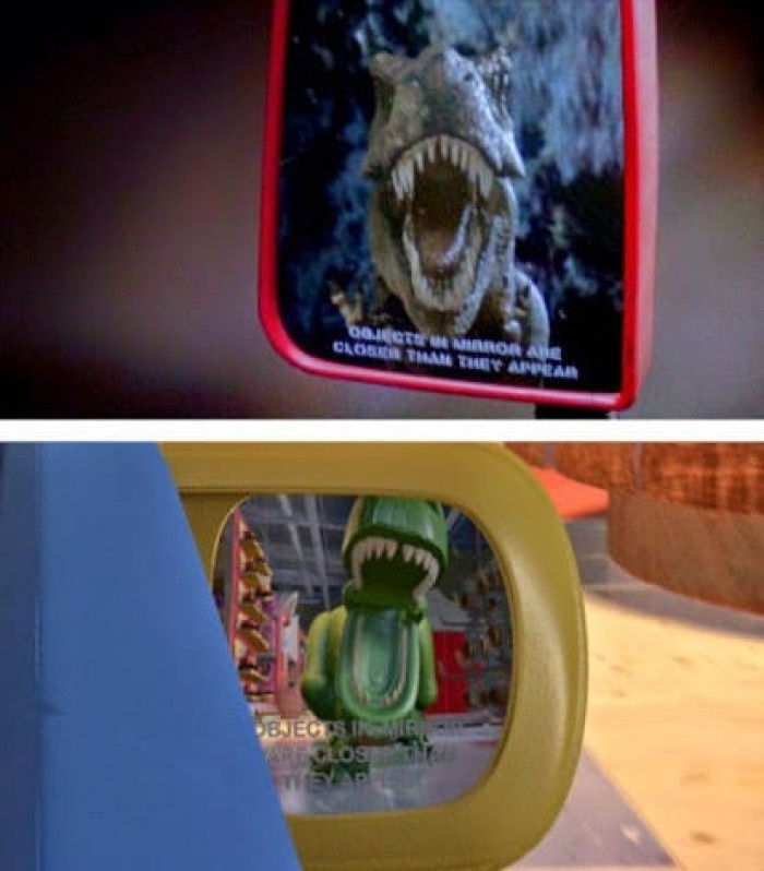 12. You might have caught the Jurassic Park reference when Rex was running after his buddies.