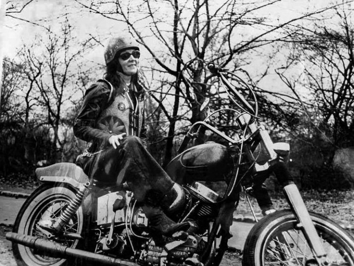 9. “My biker grandma sometime during the ’60s”
