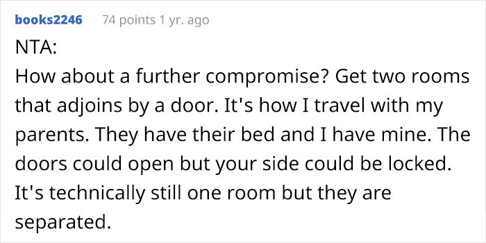 Now that is a great trick to follow the tradition while maintaining your comfort level and privacy. A win-win situation.