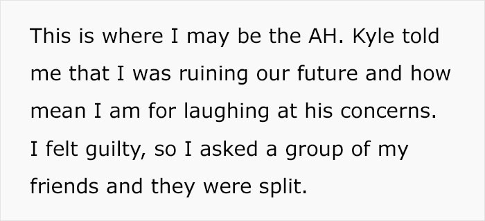 OP asked her friends for their opinion...