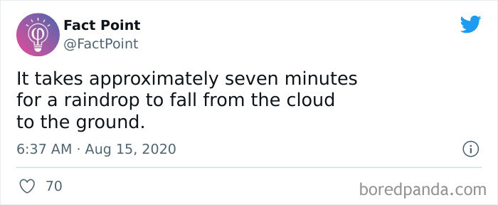 35. The Rain Started Seven Minutes Before That Raindrop Reached the Ground.