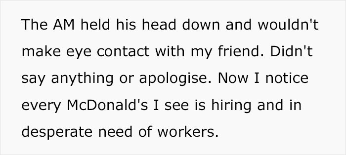 Can't even look him in the eyes.