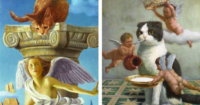 Cats and Their True Personalities Are Perfectly Captured in These Royal Oil Paintings