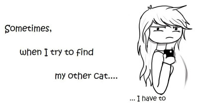 Black Kitty's Ability to Camouflage Inspired This Woman's Hilarious Comics