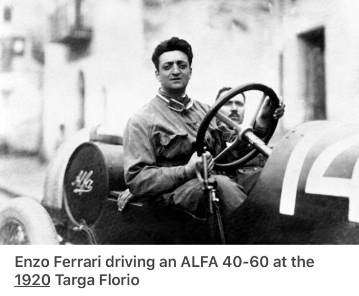 The founder of Ferrari and the Scuderia Ferrari Grand Prix motor racing team.