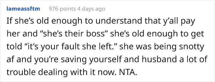 Redditors agree that the daughter has to face the consequences.