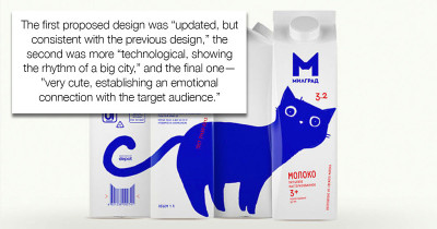 Cute Cat Design Helps Makeover Milk Product Boxes Thanks To One Russian Designer