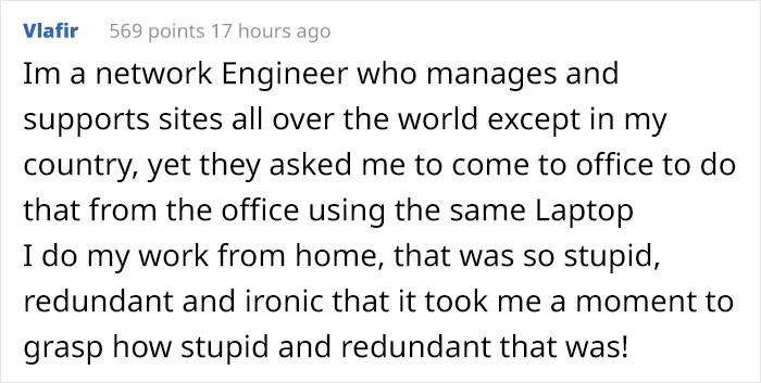 #10 What's the point in going to the office to work when you can do the same thing at home?