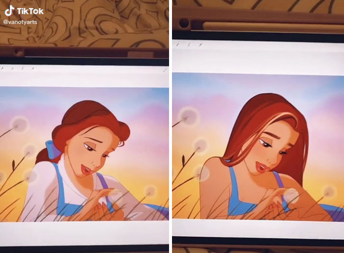 TikTok Artist Gives Disney Princesses A Modern Makeover