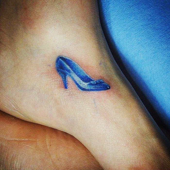 26. The glass slipper inked on the best part of the body.