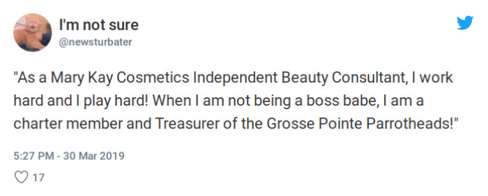 9. This dog definitely works for an MLM company.