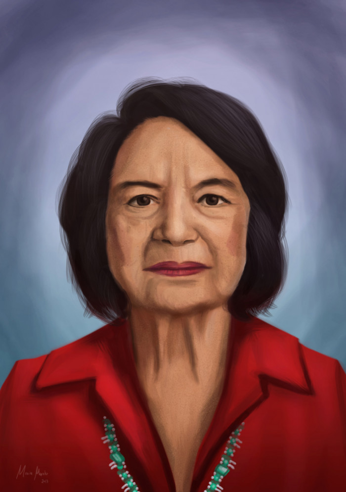 11. Hispanic Women Portraits: Dolores Huerta