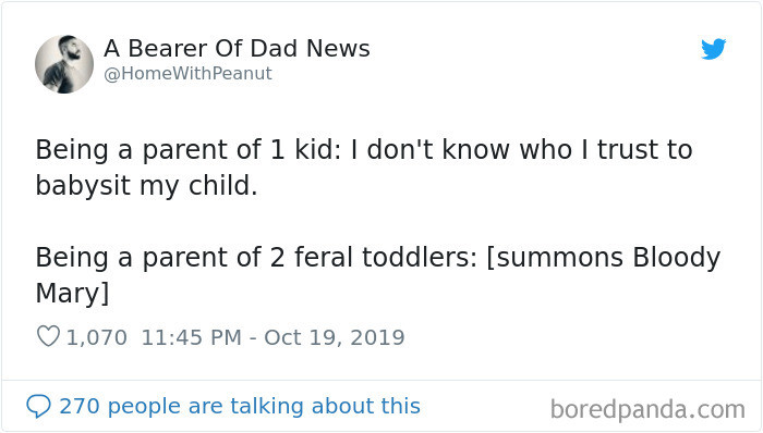 34. Who's down to babysit???