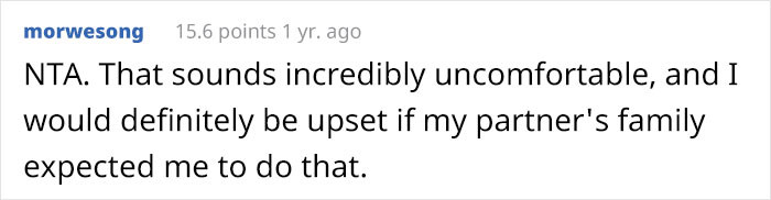 Anyone and everyone would be upset with their partner for even suggesting that.