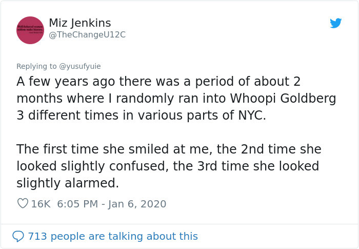 4. Whoopi Goldberg - this made me laugh out loud.