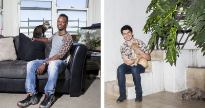 Photographer Captures The Love Between Men And Cats