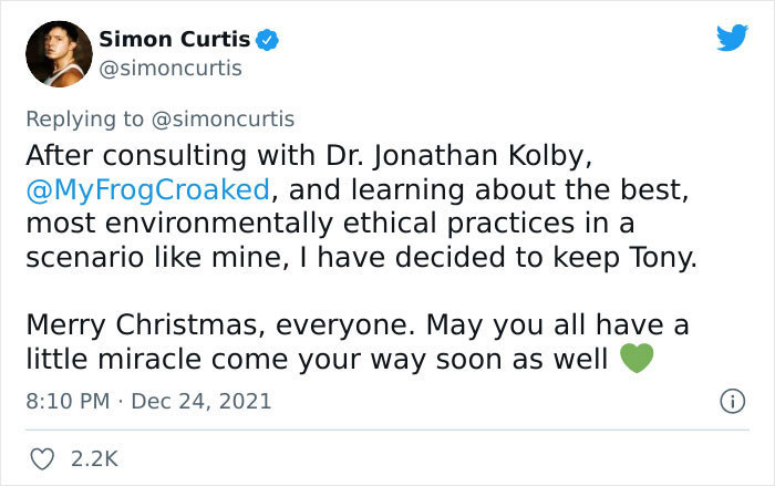 The Final Decision: He Gets to Keep Tony!