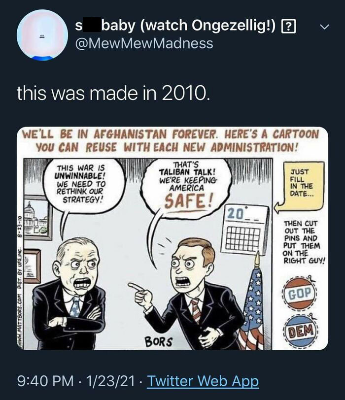 38. Sadly, this will remain true until the end of time.